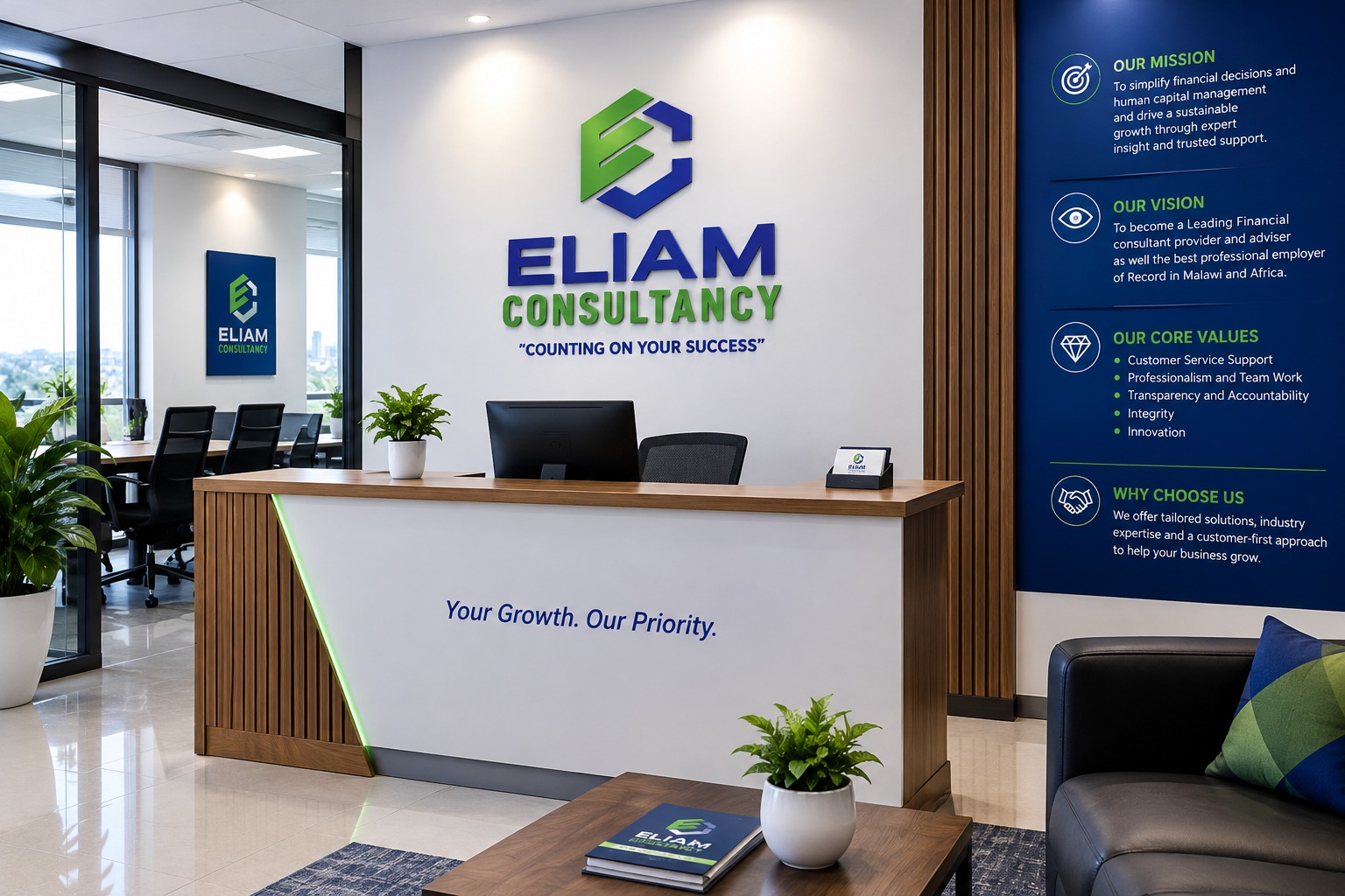 Eliam Consultancy team working with businesses in Malawi